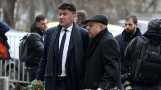 Президентът на Българския футболен съюз Борислав Михайлов бе сред присъстващите