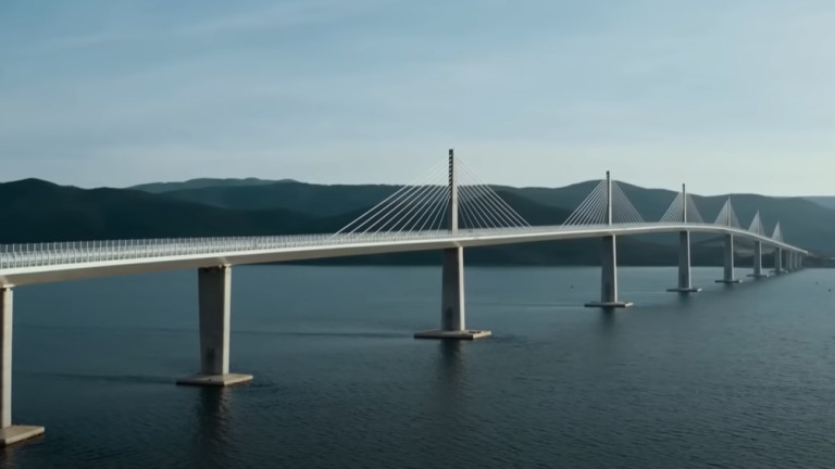 Мостът Пелешац, който ще свързва най-южните части на Хърватия и