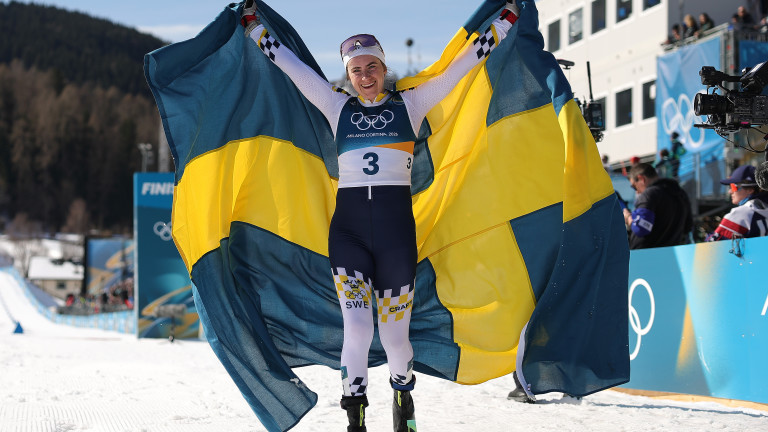 Шведка спечели златото на 50 км ски бягане на Олимпийските игри