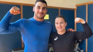 Олимпийският шампион на България Семен Новиков и световната №1 Биляна