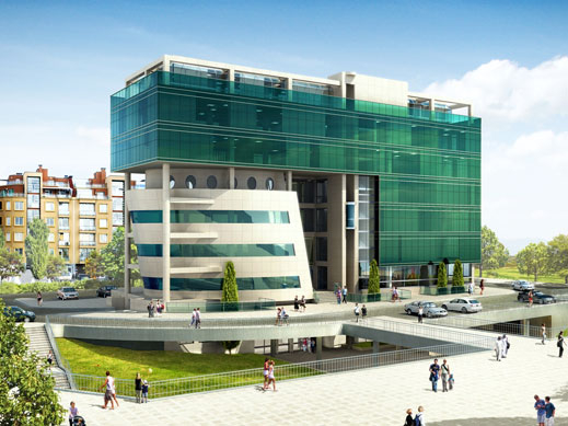 Изграждат бизнес център с уникална форма в столичния Люлин