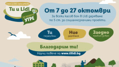 Пазарувай с кауза: Lidl дарява по 5 ст. от всеки касов бон за фонда на „Ти и Lidl за нашето утре“