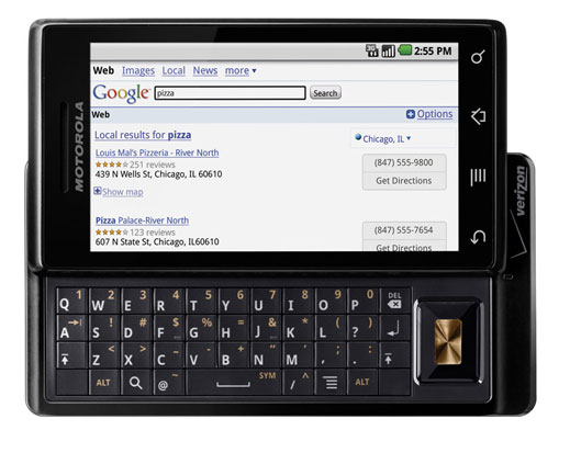Дебютира Motorola DROID - първият смартфон с Android 2.0