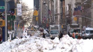 Ню Йорк под снежна буря 