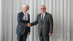 Лагард приветства Димитър Радев за първо участие в заседание на ЕЦБ