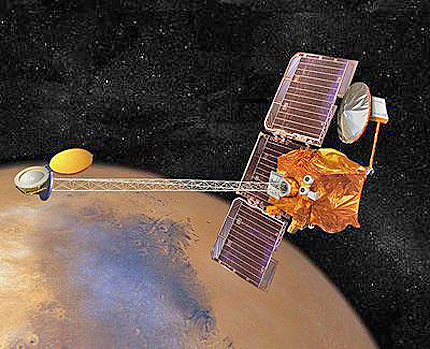 Сондата Odyssey откри пещери на Марс?