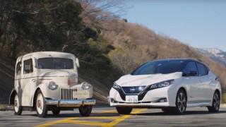 Електромобили: Nissan Leaf и 70-годишният му "дядо" (ВИДЕО)