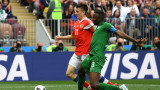 Русия - Саудитска Арабия 5:0 (Развой на срещата по минути)