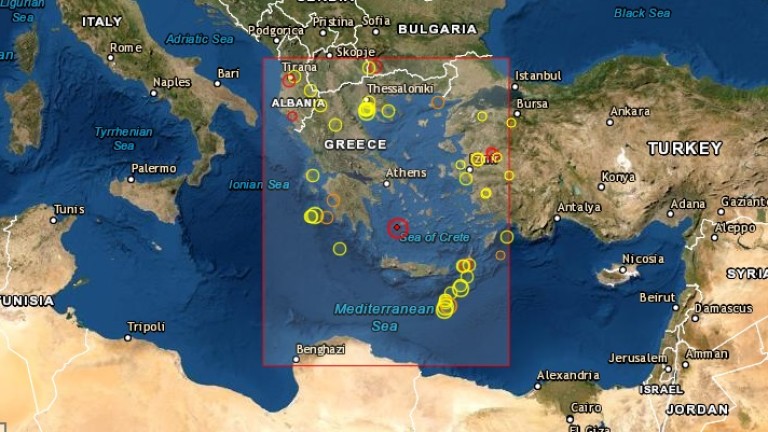Земетресение 5,1 по Рихтер е регистрирано до Атина