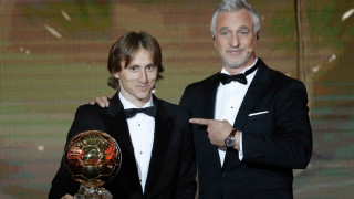 Новият носител на Златната топка Лука Модрич се нареди сред