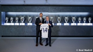 Новият нападател на Реал Мадрид Хоселу бе представен като