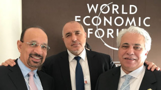 Премиерът Бойко Борисов разговаря с двама саудитски министри на Годишната