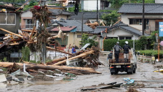 Броят на загиналите при наводненията в югозападната част на Япония