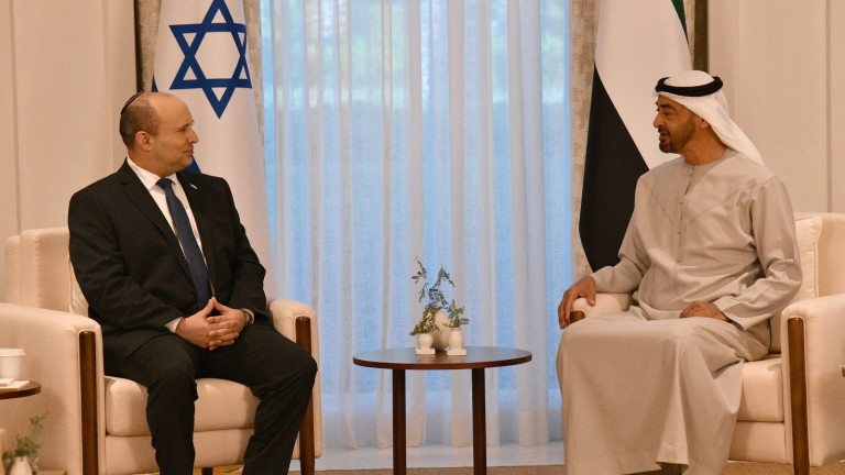 Премиерът Нафтали Бенет стана първият израелски лидер, който посещава Обединените