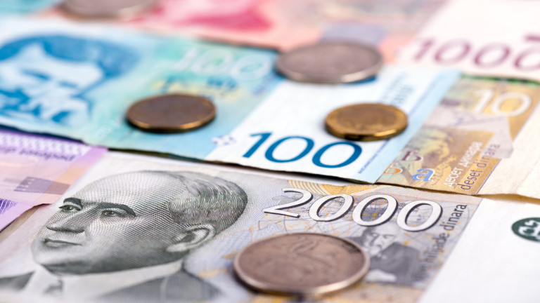 Сръбският динар удари невиждан от 2014 година връх спрямо еврото
