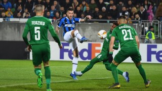 Лудогорец 0 2 Интер 90 5′ Последен съдийски сигнал Лудогорец