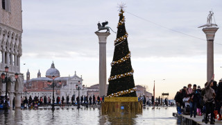 Голяма част от Венеция отново е под вода когато нивото