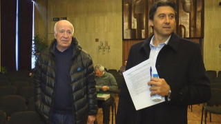 Членът на НС на Левски Кирил Ивков говори пред