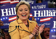 Хилари с победа в "супервторника"