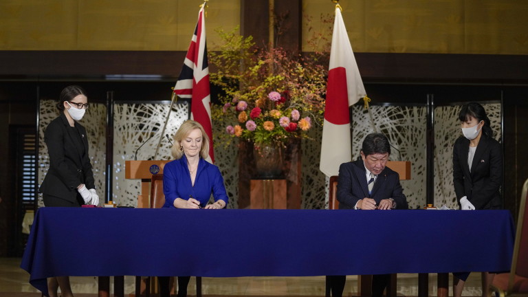 Обединеното кралство и Япония подписаха споразумение за свободна търговия в