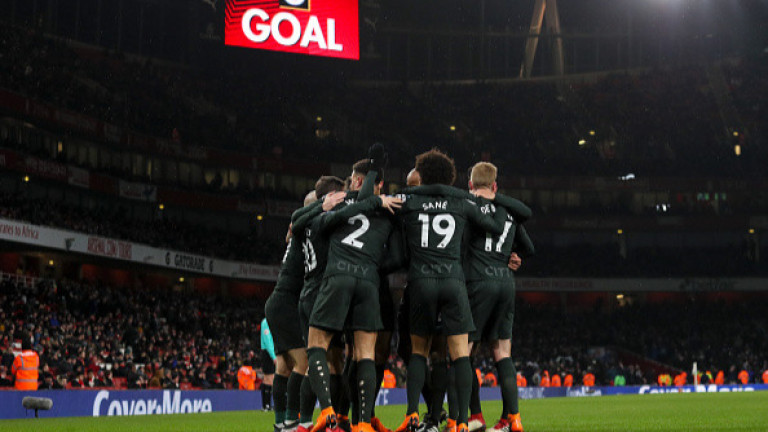 Манчестър Сити нанесе втори тежък удар по Арсенал в рамките