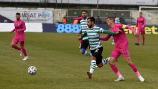 Черно море 0 1 Лудогорец 2′ ГОЛ ЗА ЛУДОГОРЕЦ