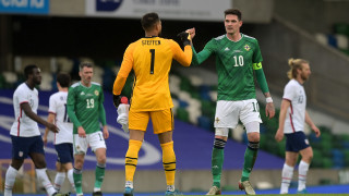 Нападателят Кайл Лафърти който беше капитан на Северна Ирландия при