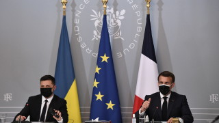Лидерите на Франция Германия и Украйна призоваха Русия да изтегли
