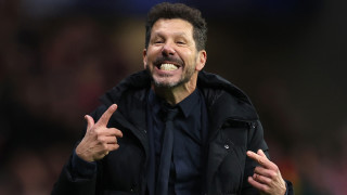 Старши треньорът на Атлетико Мадрид Диего Симеоне говори след загубата на