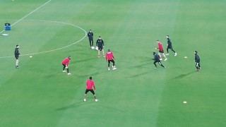 ЦСКА проведе официалната си тренировка на стадион Славутич Арена в