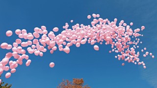 1200 розови балона полетяха в небето в памет на жените