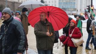 Малка група демонстранти отново се събра на антиправителтсвен протест в
