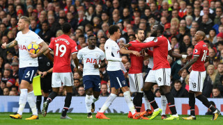 Манчестър Юнайтед 0 0 Тотнъм Хотспър 45′ Почивка 41′