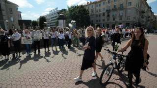 Кандидатът за президент на Беларус Светлана Тихановская която не призна