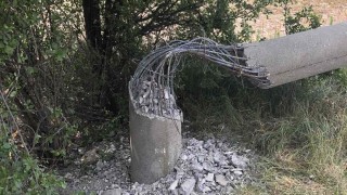 10 стълба на ЧЕЗ разпределение около София са целенасочено унищожени