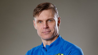 Селекционерът на Литва Едгарас Янкаускас даде пресконференция преди официалната