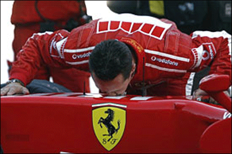 Михаел Шумахер кара отново за Ферари