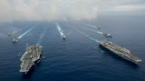  Съединени американски щати организират интервенции с две ударни групи самолетоносачи в Южнокитайско море 