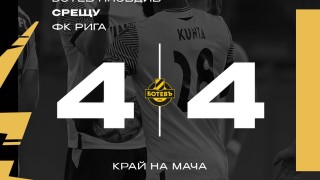Ботев Пловдив и Рига стигнаха до атрактивно равенство 4 4 в