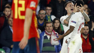 Испания - Англия 2:3 (Развой на срещата по минути)