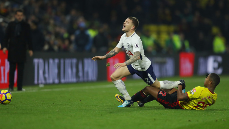 Тотнъм се препъна в Уотфорд, отдалечавайки се от Топ 4 (ВИДЕО)