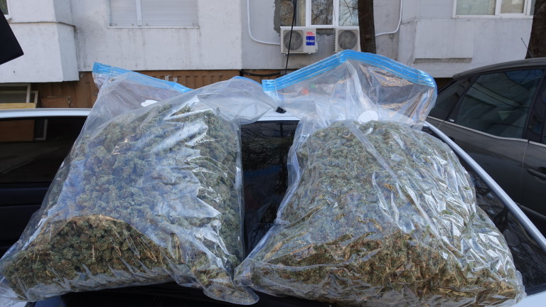 Полицията задържа над 16 500 дози марихуана в Шумен. Малко