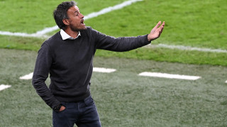 Селекционерът на Испания Луис Енрике говори след загубата с дузпи