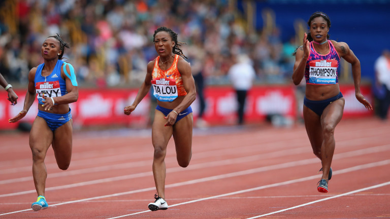 Олимпийската шампионка от Рио 2016 Илейн Томпсън спечели бягането на