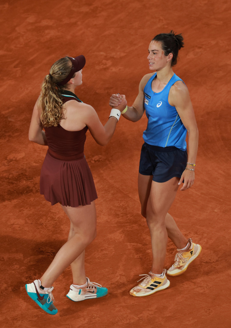 Луис Боасон след победата си над Мира Андреева на Roland-Garros 2025