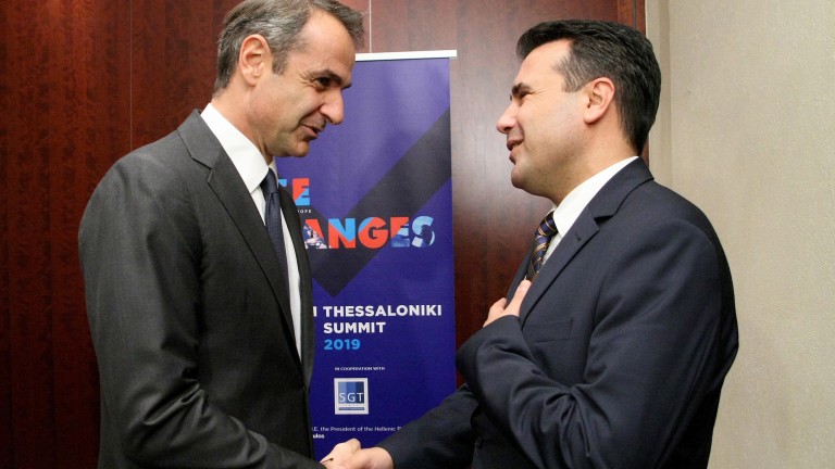 Гръцкият премиер Кириакос Мицотакис подкрепи усилията на Република Северна Македония
