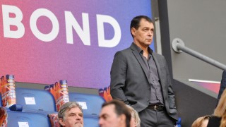 Новият наставник на Левски Петър Хубчев говори пред колегите