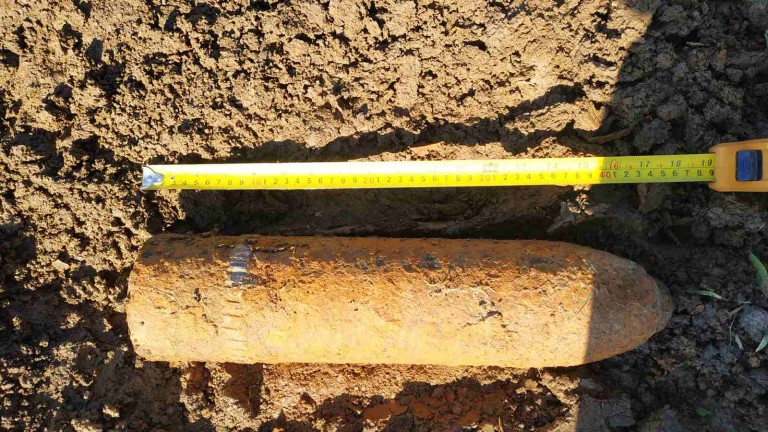 Унищожиха корозирал снаряд, открит при изкоп за газопровод в село Градище