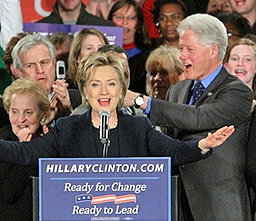 Хилари Клинтън триумфира в Ню Хемпшир