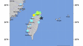 Земетресение от 5,9 по Рихтер край Тайван